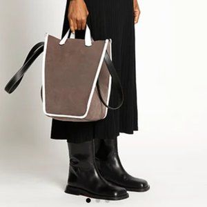 Proenza Schouler White Label XL Mercer Suede Tote in Graphite MSRP$595 RareFind